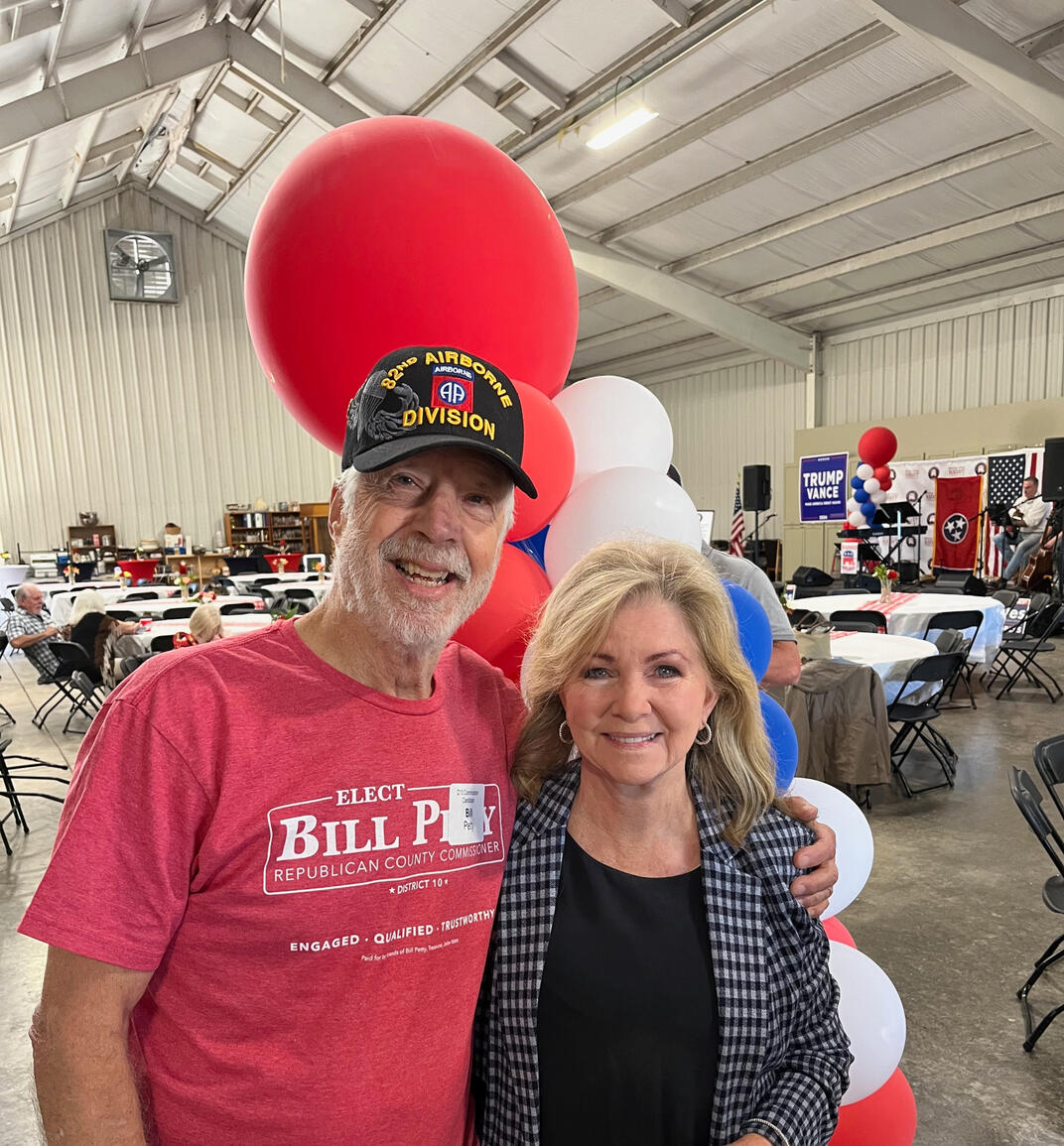 Bill with U.S. Senator Marsha Blackburn at the annual WCRP Picnic