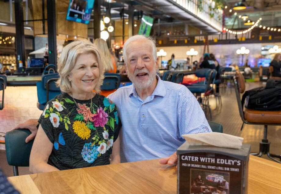 Bill hanging out at The Factory at Franklin with his wife, Mary.